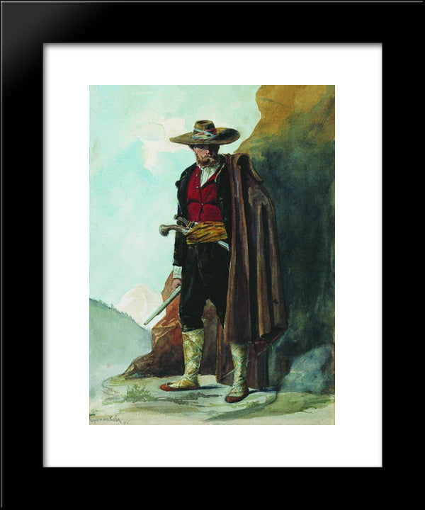 Rebel 20x24 Black Modern Wood Framed Art Print Poster by Bronnikov, Fyodor
