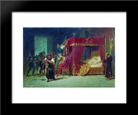 Robbery 20x24 Black Modern Wood Framed Art Print Poster by Bronnikov, Fyodor