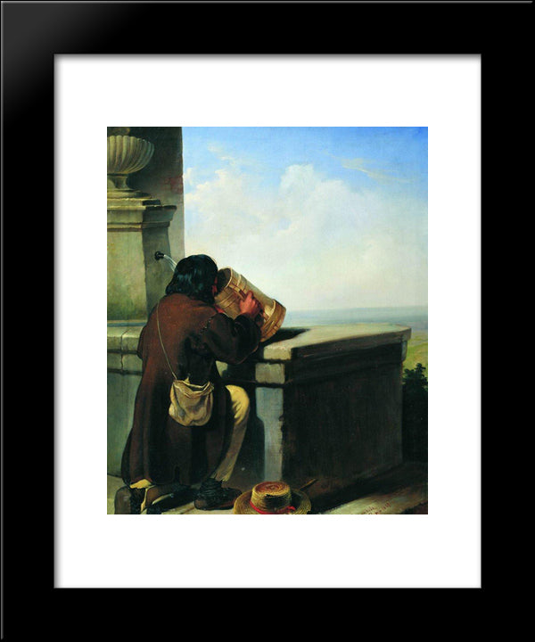 Wayfarer 20x24 Black Modern Wood Framed Art Print Poster by Bronnikov, Fyodor