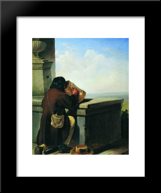 Wayfarer 20x24 Black Modern Wood Framed Art Print Poster by Bronnikov, Fyodor