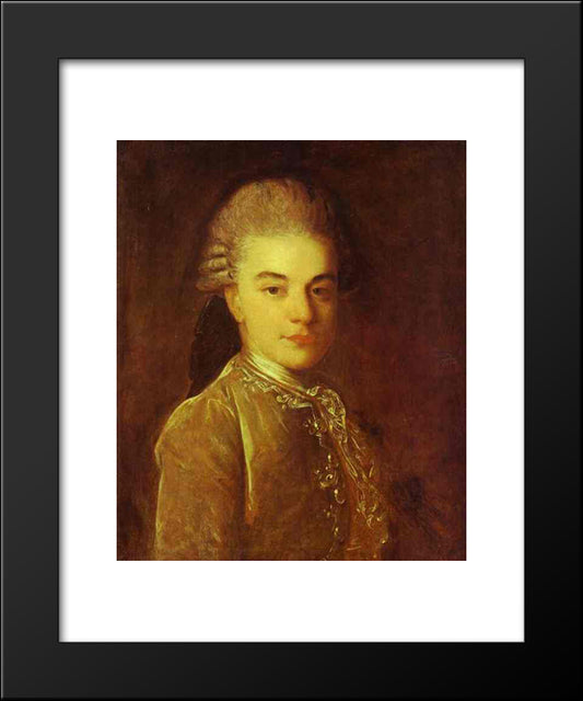 Portrait Of A.M.Rimskiy-Korsakov 20x24 Black Modern Wood Framed Art Print Poster by Rokotov, Fyodor