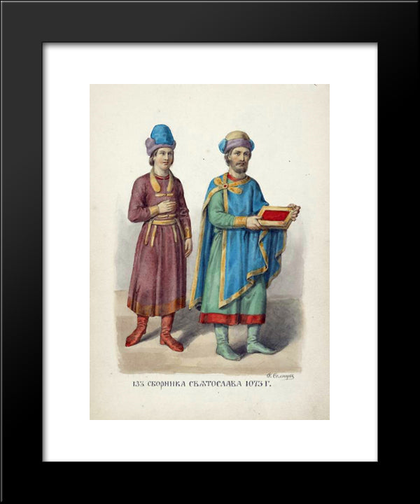 From Svyatoslav'S Snornik 20x24 Black Modern Wood Framed Art Print Poster by Solntsev, Fyodor
