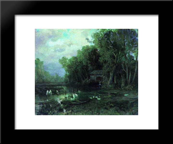 Abandoned Mill 20x24 Black Modern Wood Framed Art Print Poster by Vasilyev, Fyodor