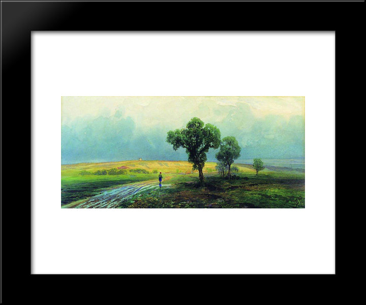 After A Heavy Rain 20x24 Black Modern Wood Framed Art Print Poster by Vasilyev, Fyodor