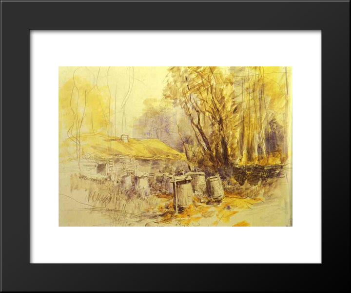 Apiary 20x24 Black Modern Wood Framed Art Print Poster by Vasilyev, Fyodor