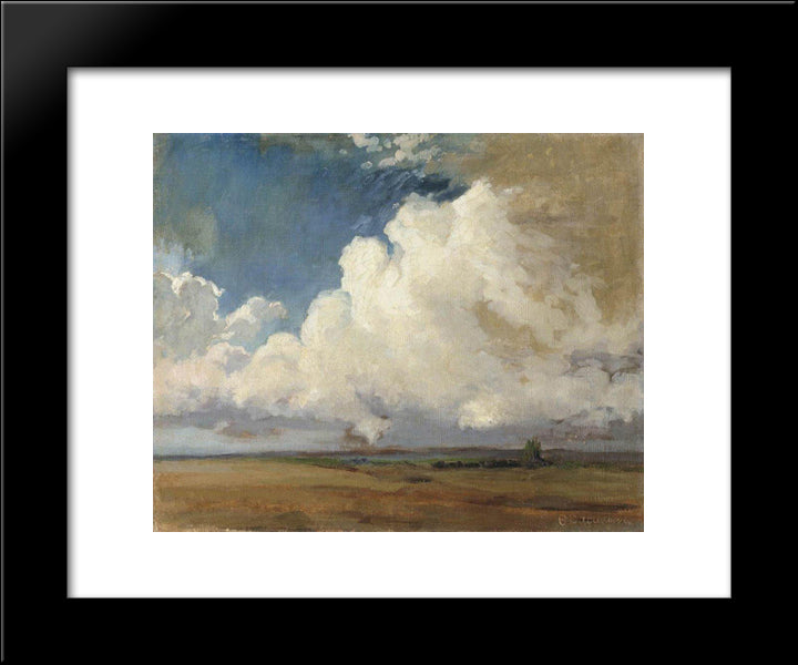 Cumulus 20x24 Black Modern Wood Framed Art Print Poster by Vasilyev, Fyodor