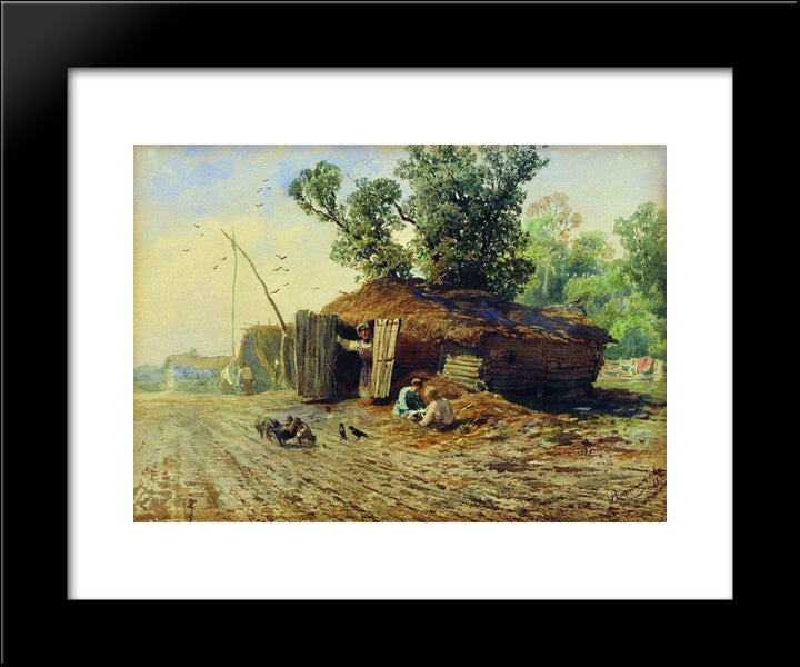 Dugout 20x24 Black Modern Wood Framed Art Print Poster by Vasilyev, Fyodor
