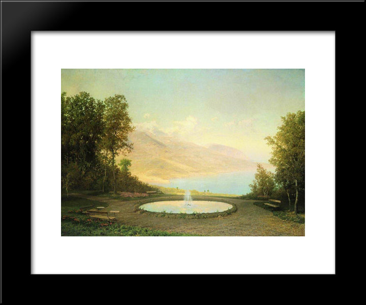 Eriklik The Fountain (Crimea) 20x24 Black Modern Wood Framed Art Print Poster by Vasilyev, Fyodor