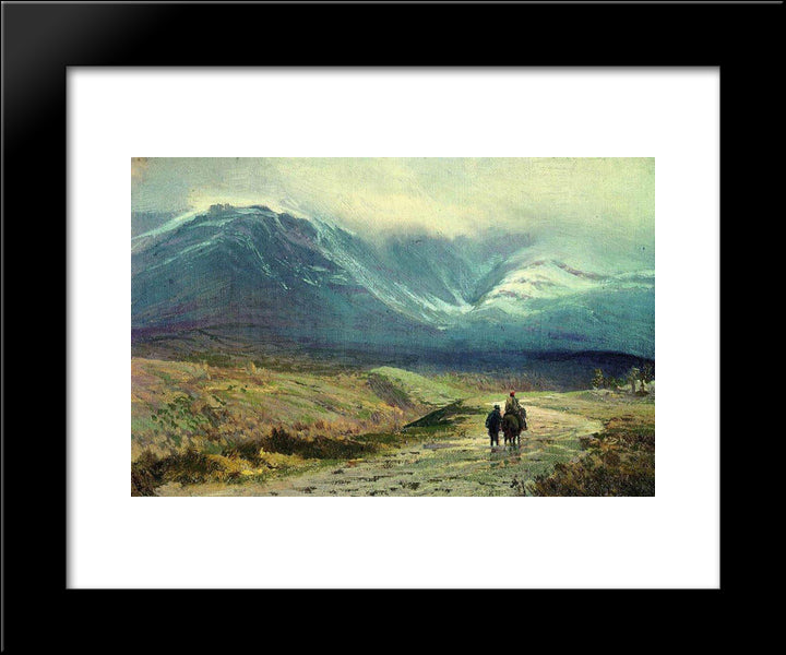 In The Crimea. After A Rain 20x24 Black Modern Wood Framed Art Print Poster by Vasilyev, Fyodor