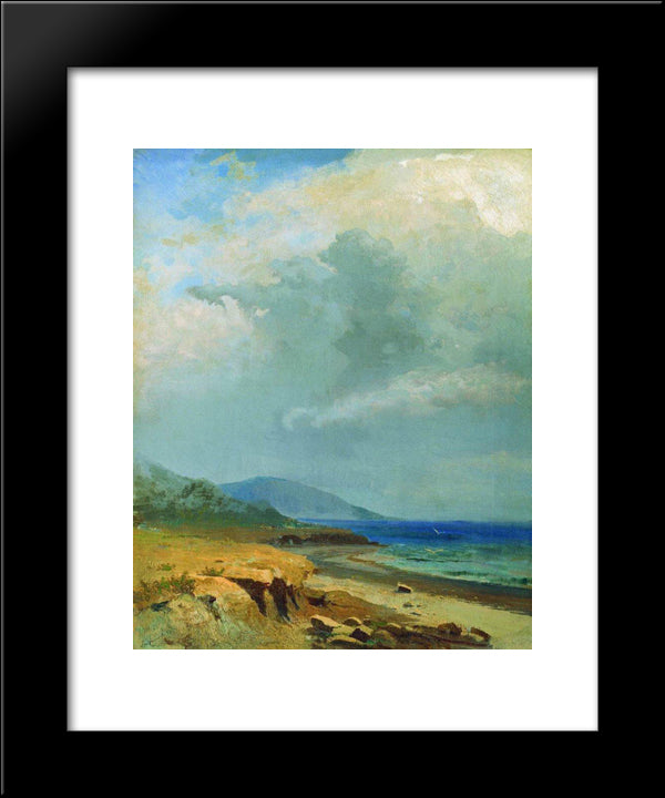 Landscape. Crimea 20x24 Black Modern Wood Framed Art Print Poster by Vasilyev, Fyodor