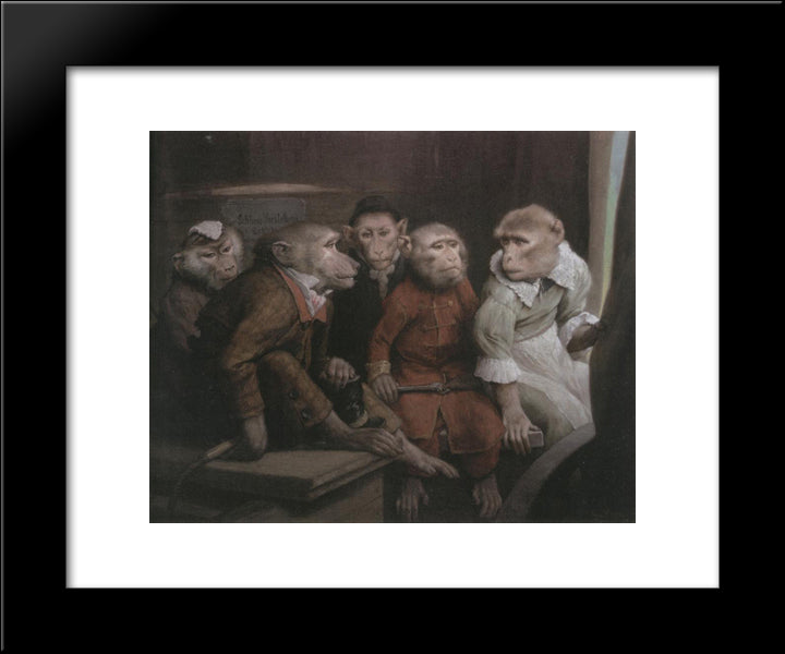 Last Performance 20x24 Black Modern Wood Framed Art Print Poster by Max, Gabriel von