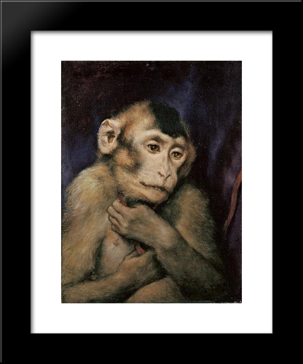 Model Laura 20x24 Black Modern Wood Framed Art Print Poster by Max, Gabriel von