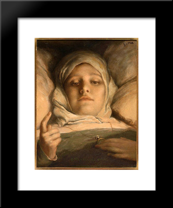 Oh Man, Take Heed 1895 20x24 Black Modern Wood Framed Art Print Poster by Max, Gabriel von