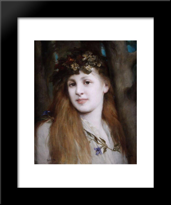 Ophelia 20x24 Black Modern Wood Framed Art Print Poster by Max, Gabriel von