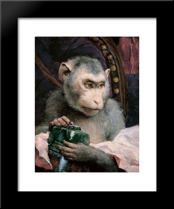 Renunciation 20x24 Black Modern Wood Framed Art Print Poster by Max, Gabriel von