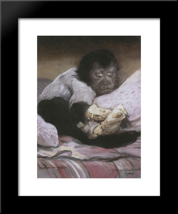 Schmerzvergessen 20x24 Black Modern Wood Framed Art Print Poster by Max, Gabriel von