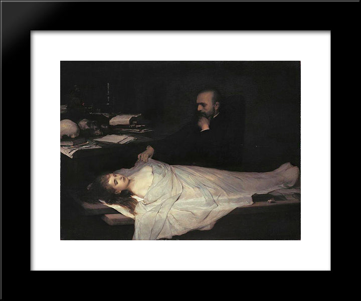 The Anatomist 1869 20x24 Black Modern Wood Framed Art Print Poster by Max, Gabriel von