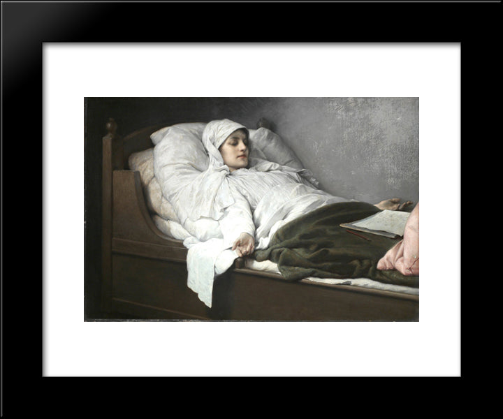 The Seeress Of Prevorst 20x24 Black Modern Wood Framed Art Print Poster by Max, Gabriel von