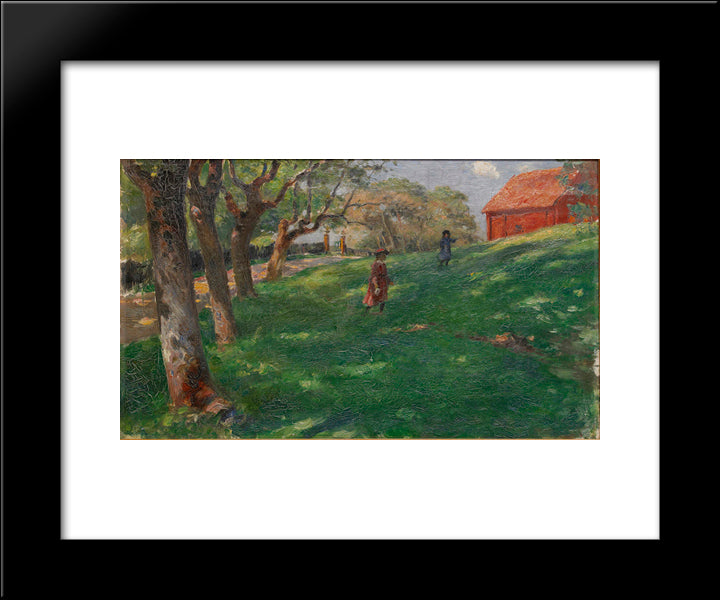 Summer Idyll 20x24 Black Modern Wood Framed Art Print Poster by Pauli, Georg