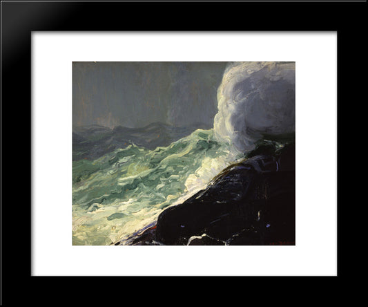 Churn And Break 20x24 Black Modern Wood Framed Art Print Poster by Bellows, George