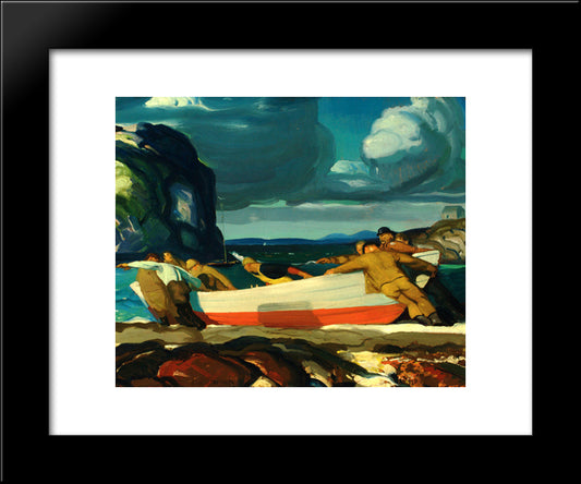 The Big Dory 20x24 Black Modern Wood Framed Art Print Poster by Bellows, George