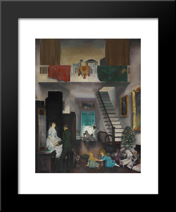 The Studio 20x24 Black Modern Wood Framed Art Print Poster by Bellows, George