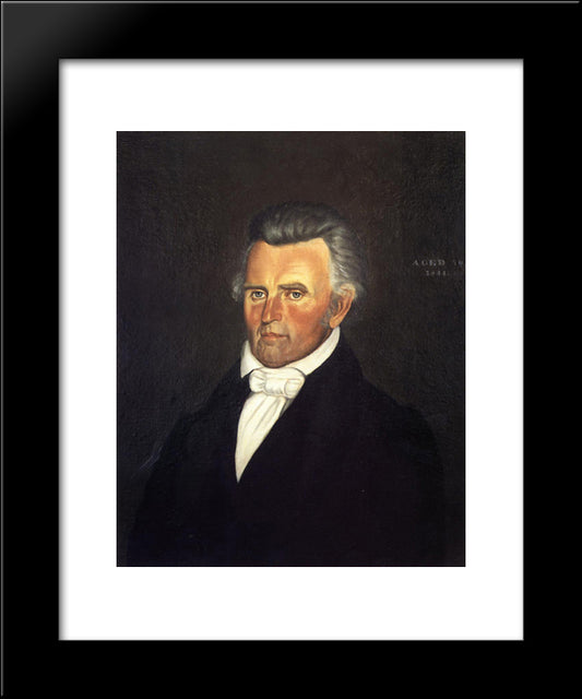 Dr. John Sappington 20x24 Black Modern Wood Framed Art Print Poster by Bingham, George Caleb