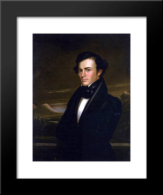 Samuel Bullitt Churchill 20x24 Black Modern Wood Framed Art Print Poster by Bingham, George Caleb