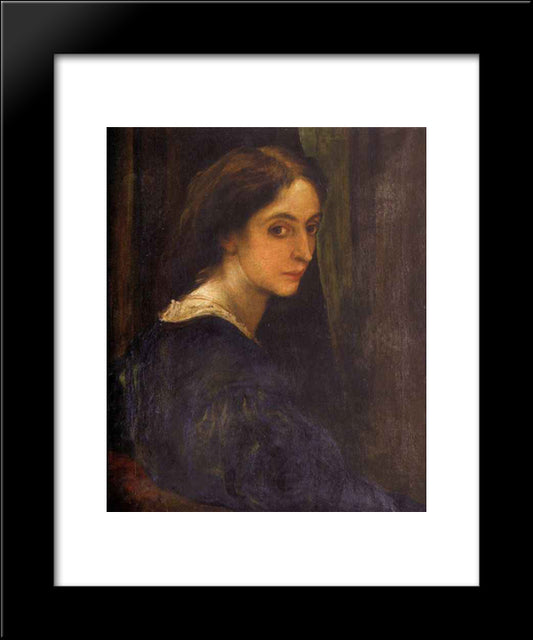 Aglaia Coronio 20x24 Black Modern Wood Framed Art Print Poster by Watts, George Frederick