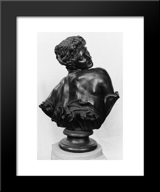 Bust Of Clytie 20x24 Black Modern Wood Framed Art Print Poster by Watts, George Frederick