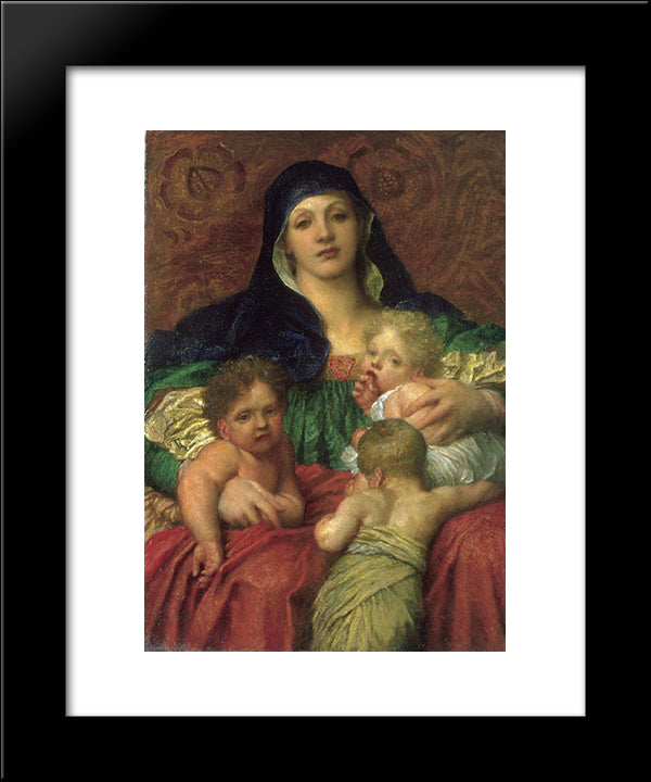 Charity 20x24 Black Modern Wood Framed Art Print Poster by Watts, George Frederick