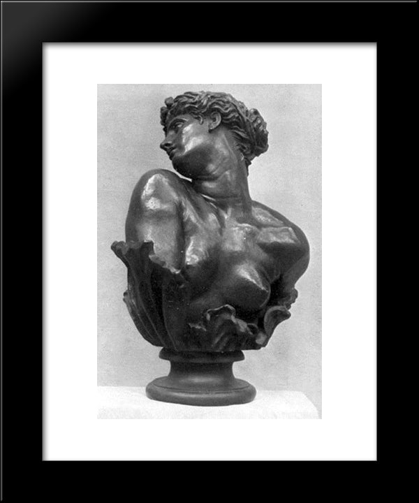 Clytie 20x24 Black Modern Wood Framed Art Print Poster by Watts, George Frederick