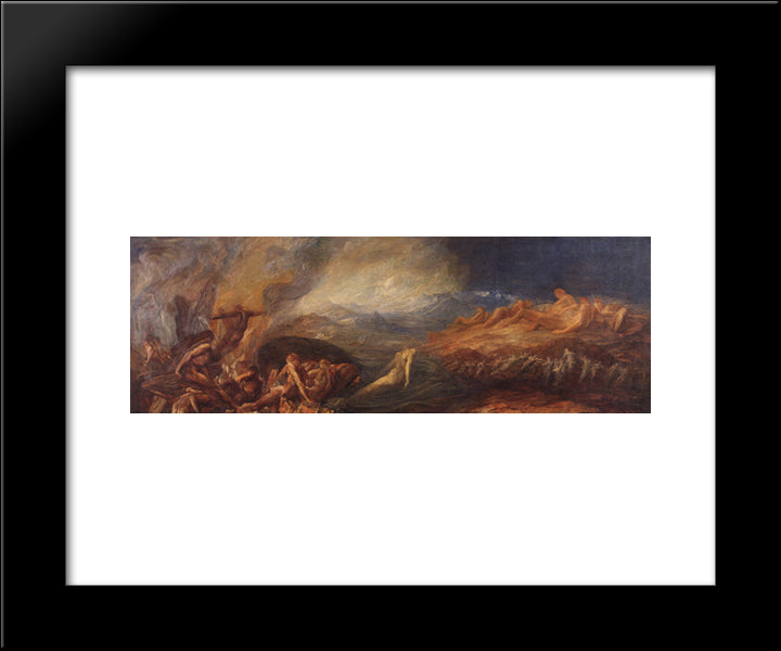 Creation 20x24 Black Modern Wood Framed Art Print Poster by Watts, George Frederick