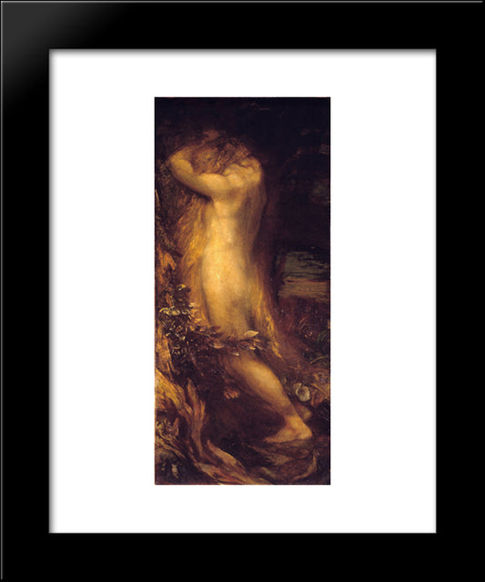 Eve Repentant 20x24 Black Modern Wood Framed Art Print Poster by Watts, George Frederick