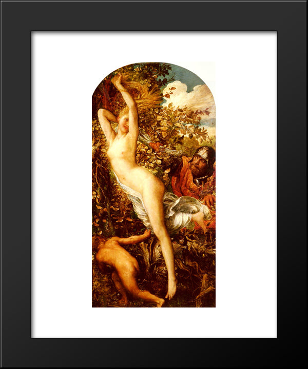 Fata Morgana 20x24 Black Modern Wood Framed Art Print Poster by Watts, George Frederick