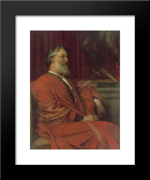 Frederic Lord Leighton 20x24 Black Modern Wood Framed Art Print Poster by Watts, George Frederick