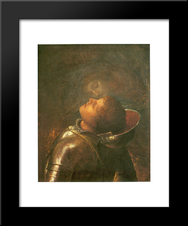 Happy Warrior 20x24 Black Modern Wood Framed Art Print Poster by Watts, George Frederick