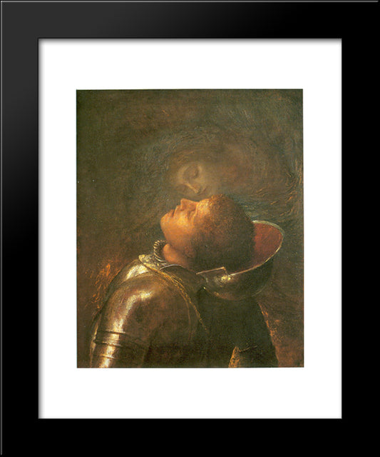 Happy Warrior 20x24 Black Modern Wood Framed Art Print Poster by Watts, George Frederick