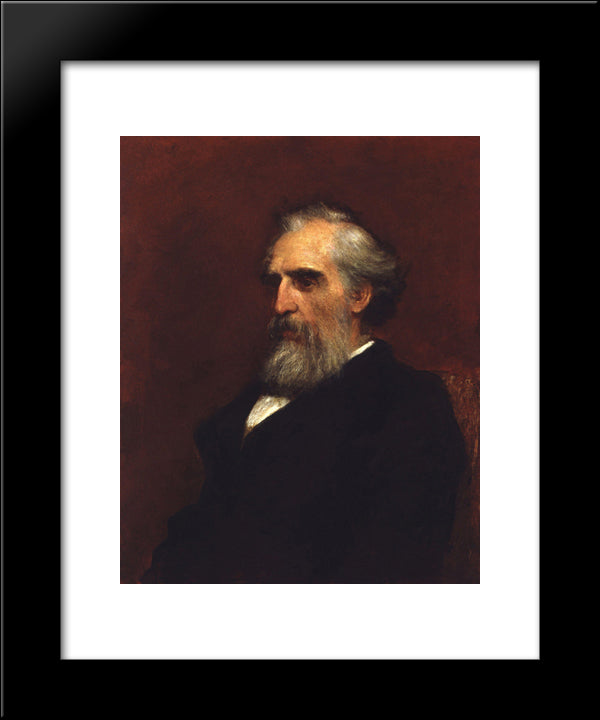 John Passmore Edwards 20x24 Black Modern Wood Framed Art Print Poster by Watts, George Frederick