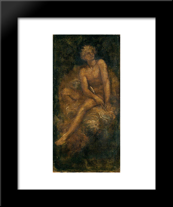 Study For Hyperion 20x24 Black Modern Wood Framed Art Print Poster by Watts, George Frederick