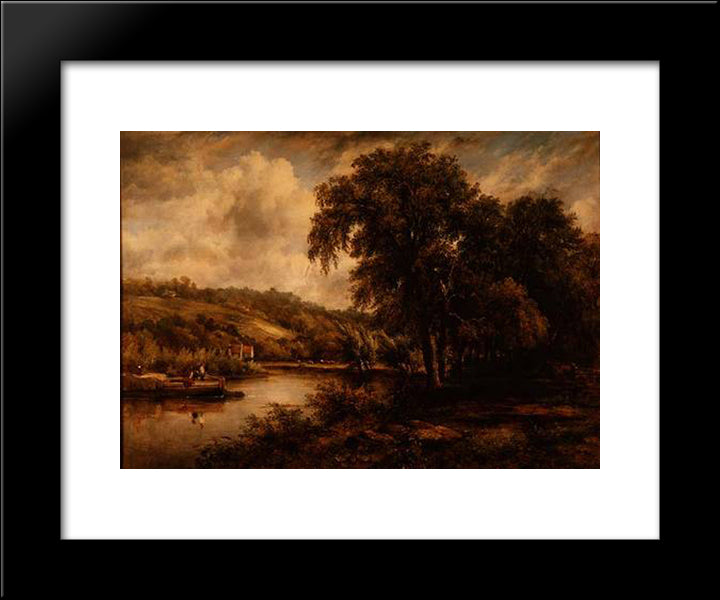 Thames 20x24 Black Modern Wood Framed Art Print Poster by Watts, George Frederick