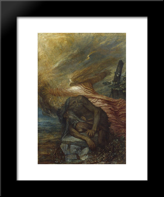 The Death Of Cain 20x24 Black Modern Wood Framed Art Print Poster by Watts, George Frederick