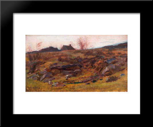 At Wetley Rocks, Staffordshire 20x24 Black Modern Wood Framed Art Print Poster by Mason, George Hemming