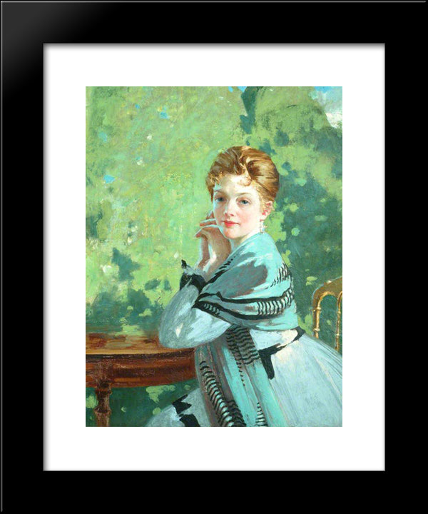 Felicity 20x24 Black Modern Wood Framed Art Print Poster by Henry, George