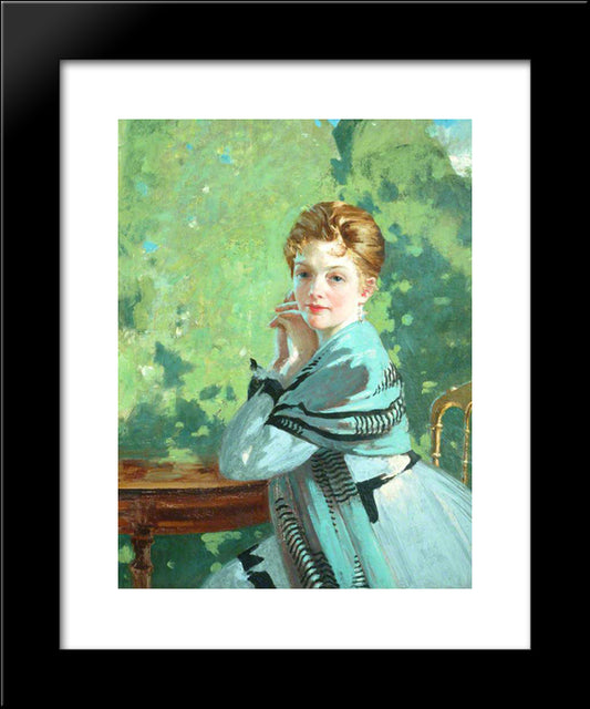 Felicity 20x24 Black Modern Wood Framed Art Print Poster by Henry, George