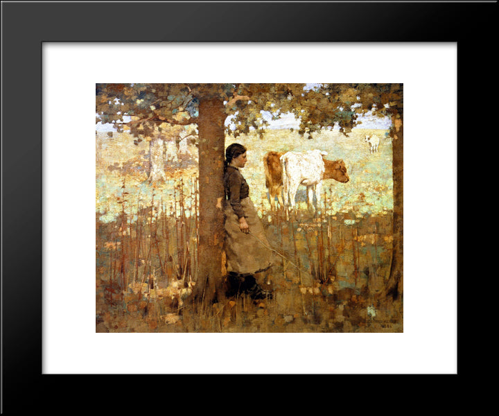 Noon 20x24 Black Modern Wood Framed Art Print Poster by Henry, George