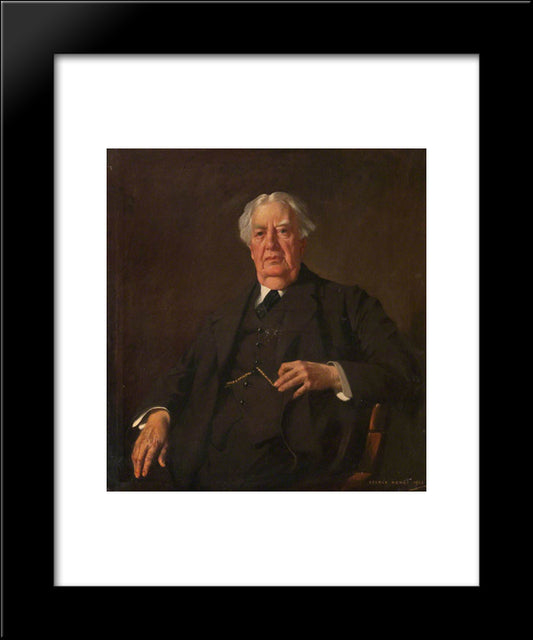 Sir Hector Clare Cameron, President Of The Faculty Of Physicians And Surgeons Of Glasgow 20x24 Black Modern Wood Framed Art Print Poster by Henry, George