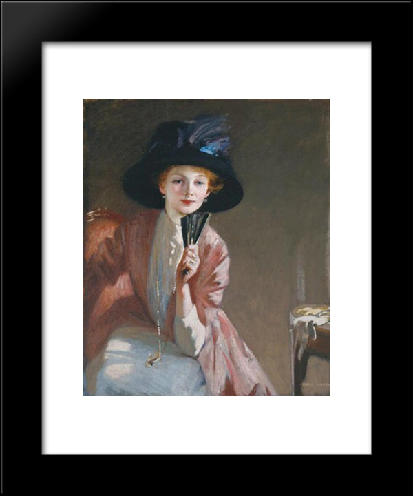 The Black Hat 20x24 Black Modern Wood Framed Art Print Poster by Henry, George