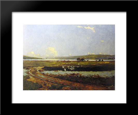 The Head Of The Holy Loch 20x24 Black Modern Wood Framed Art Print Poster by Henry, George