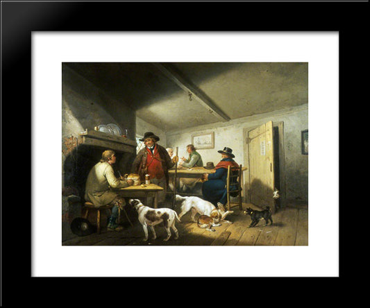 Interior Of A Country Inn 20x24 Black Modern Wood Framed Art Print Poster by Morland, George